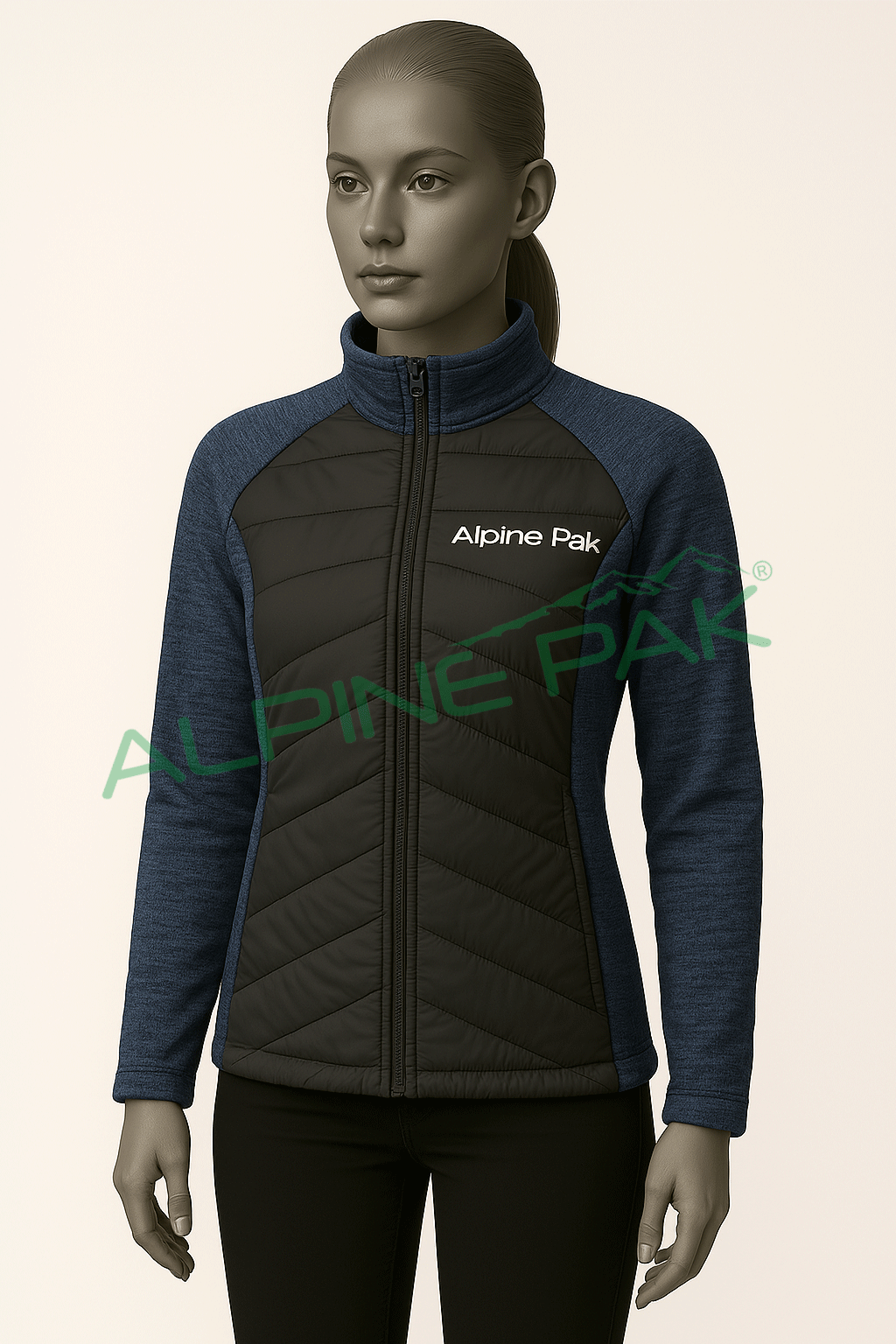 Hybrid Puffer/Fleece Jacket